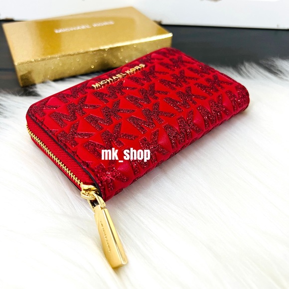 Michael Kors Jet Set Small Zip Around Card Case Wallet - Picture 3 of 14